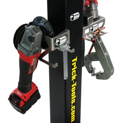 Trick-Tools Versa-Mount Heavy-Duty Mobile Mobile Vise and Bench Grinder Stand with Accessory Hangers, Made in the USA