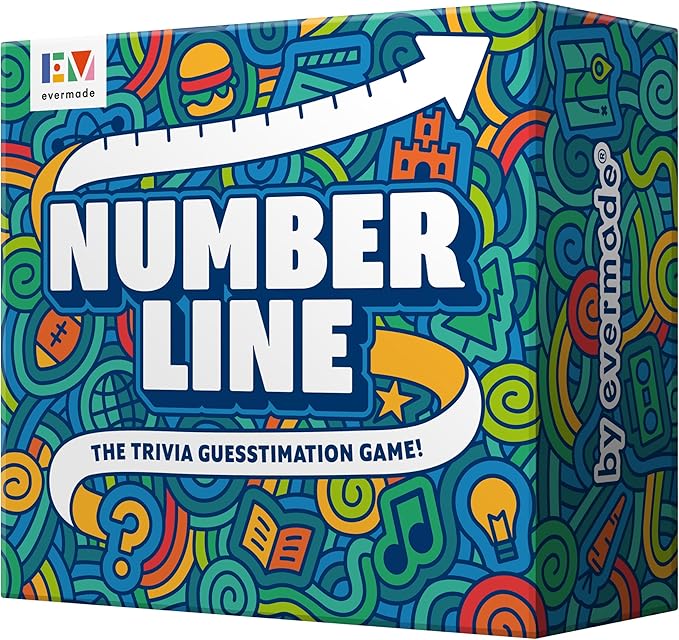 Evermade Number Line – The Trivia Party Game for Adults Families &amp Game Night That Sparks Fun Conversation &amp Clever Thinking (Over 700 Facts Ages 12+)