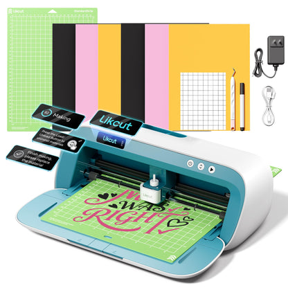 Likcut S41 Vinyl Cutter Machine with Print Then Cut - AI Image Generation Sticker Cutter and Maker Machine for Room Decor, HTV, Cardstock and Custom Stickers, Crafts for Adults