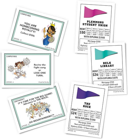 Late for The Sky App State-Opoly Board Game – Appalachian State University Campus Edition Family Strategy Game 2-6 Players Ages 8+ Traditional or 1-Hour Play
