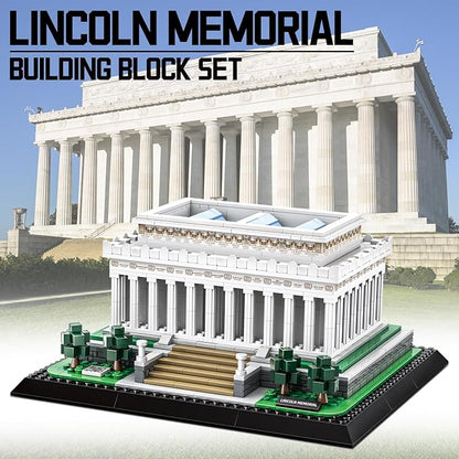 Washington Lincoln Memorial Architecture Model Building Block Sets The Office Landmarks Skyline Set Toys Collection for Kids Adults 979 PCS