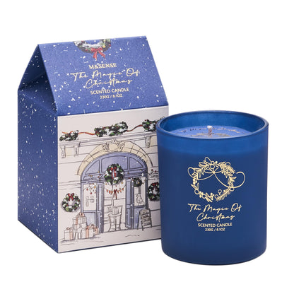 M&SENSE Christmas Holiday Candle - THE Magic of Christmas Scent, 8.1oz Soy Wax, Ideal Winter Home Decor Gift for Women and Men