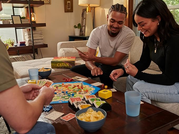 CATAN Board Game (6th Edition) Trade Build &amp Settle in the Classic Strategy Game for Family Kids &amp Adults Ages 10+ 3-4 Players 60-90 Min Playtime