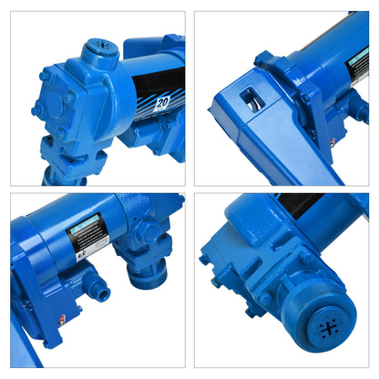DWVO 20GPM 12V Fuel Transfer Pump DC Gasoline with Nozzle Kit for Gas Diesel Kerosene