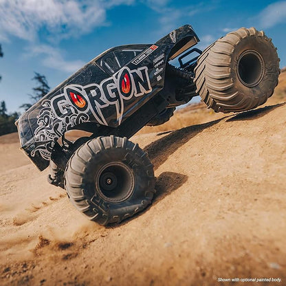 ARRMA 1/10 Gorgon 2WD RTA Kit Brushed Monster Truck (Battery &amp Charger Included) Clear ARA3230SKT2