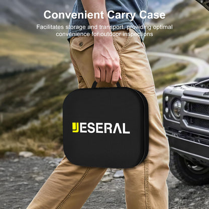 360°Articulating Borescope Camera - JESERAL 5" HD 1080P Inspection Camera Screen with 6 Light, Endoscope with 6.2mm IP67 Waterproof Probe, 3X Zoom 4-Way Borescope Engine with 1M Flexible Cable