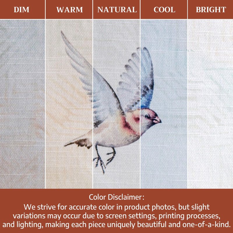 Maison d' Hermine Table Cloth Square Table 100% Cotton 54 x 54 Inches Tablecloth Reusable Decorative for Dining Kitchen Room Farmhouse Home Gifts for Mothers Day Spring Summer - Flying Birds