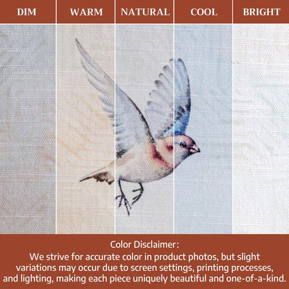 Maison d' Hermine Table Cloth Square Table 100% Cotton 54 x 54 Inches Tablecloth Reusable Decorative for Dining Kitchen Room Farmhouse Home Gifts for Mothers Day Spring Summer - Flying Birds