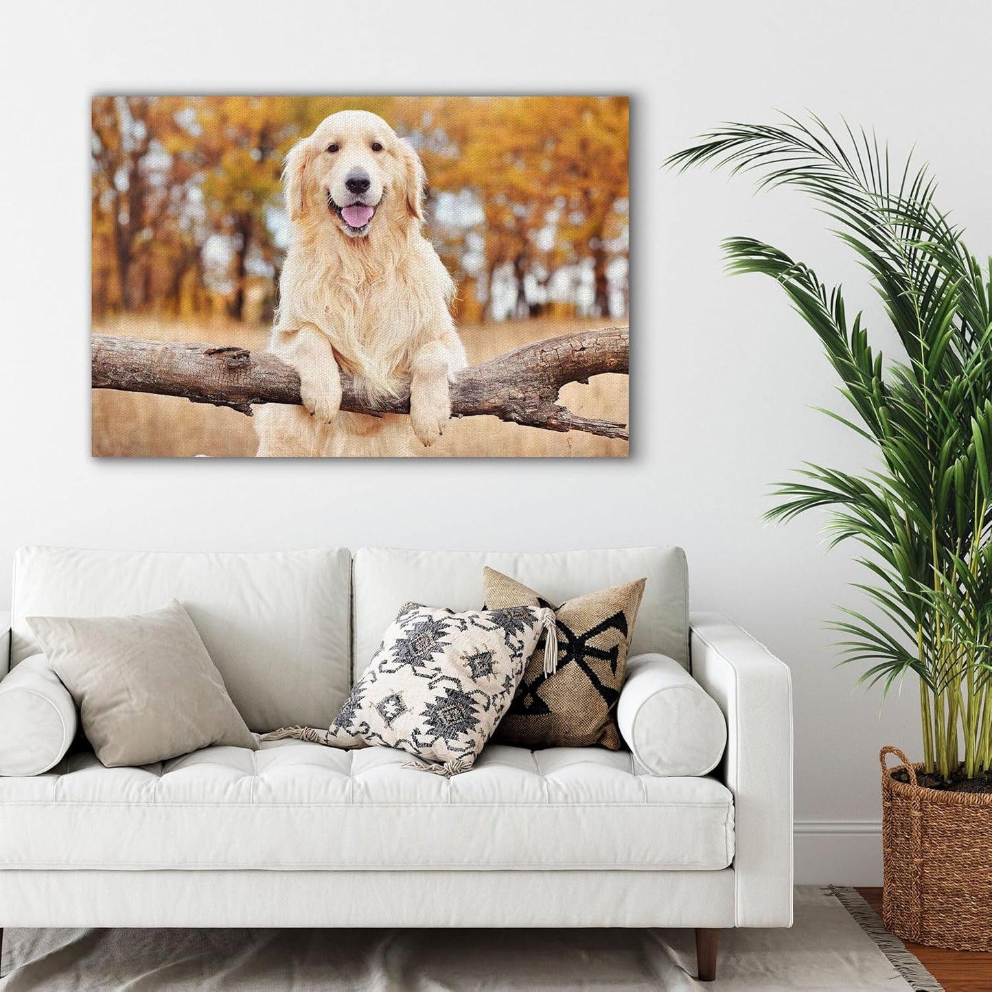 Skiennix Custom Canvas Prints - Personalized Photo Wall Art for Family & Pets | 30x20 Framed Gift