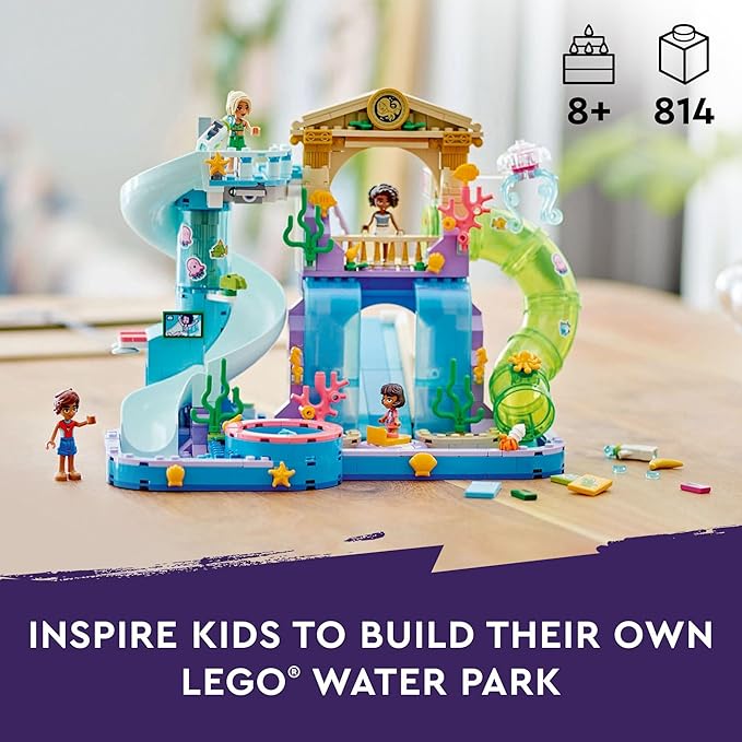 LEGO Friends Heartlake City Water Park Building Toy - Pretend Play Toy Figures &amp Playsets for Girls &amp Boys Ages 8+ Years - Gift for Kids W/Mini-Dolls - 42630