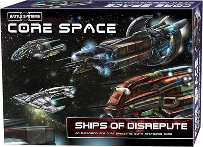 Battle Systems - Core Space First Born - Sci-Fi Miniatures Board Game - Cyberpunk 28mm Science Fiction Figures for 40K Wargame - Tabletop Modular 3D Gaming Terrain - (Ships of Disrepute)