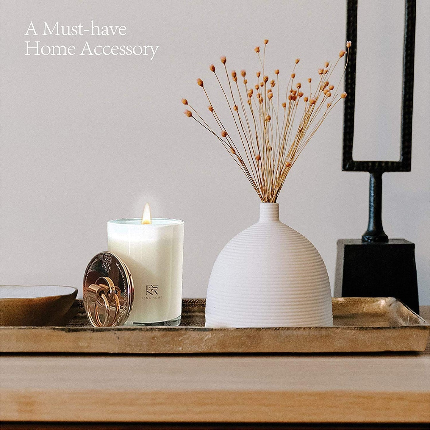Luxury Scented Candle Aromatherapy Candles for Home Scented 100% Natural Soy Candles Hand Poured Vegan Wax Holiday Candles Gift for Christmas Home Decor Gifts for Women 8.8oz Long Lasting Slow Burn