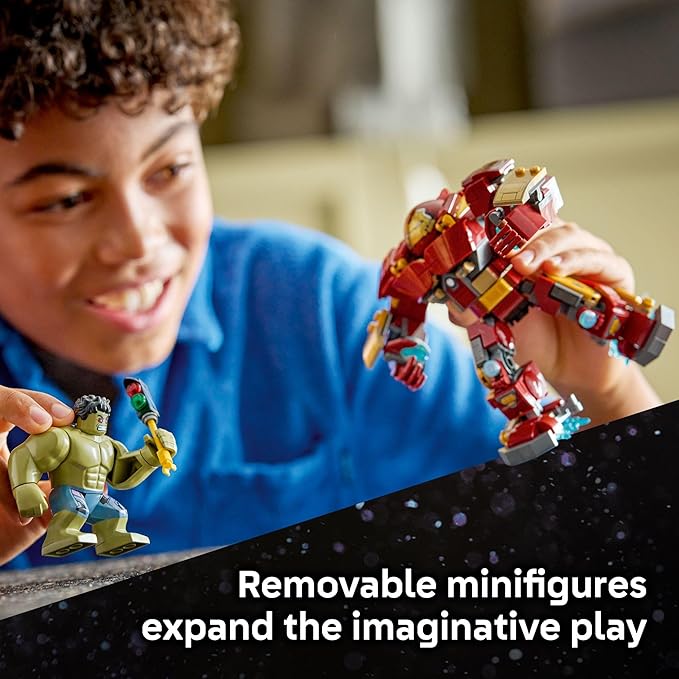 LEGO Marvel Epic Battle: Hulkbuster vs. The Hulk Building Toy for Boys &amp Girls - Avengers: Age of Ultron Display &amp Play Set W/2 Minifigures for Kids Ages 9+ - Gift Idea for Birthdays - 76343