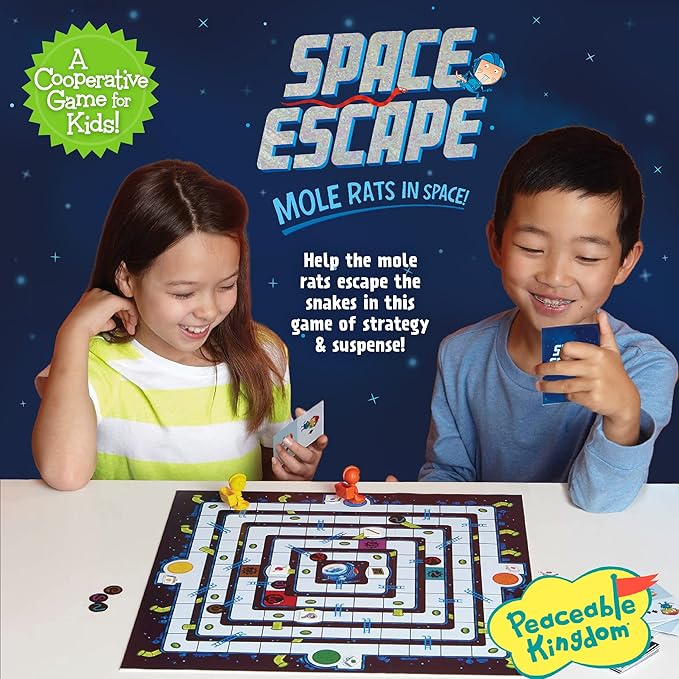 Peaceable Kingdom Space Escape – Cooperative Strategy Space Adventure Game by The Inventor of Pandemic – Use Teamwork to Win! – Great for Families with Kids Ages 7 &amp up