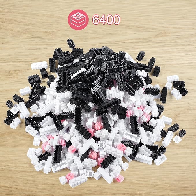 Micro Dog Building Husky Set DIY Animal 3D Puzzle Building Toy Bricks Set Educational Particle Building Blocks Toys Kits Gifts for Kids or Adults (4800 Pieces)