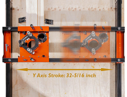 O'SKOOL Slab Flattening Router Sled with 3-Axis Gantry Jig and 3.5" Router Lift, Wood Slab Flattening Jig for Live Edge Slabs, Table Tops, River Tables, Cutting Boards and Workbenches, RTA012