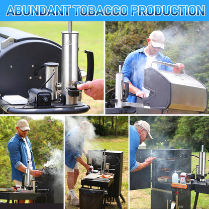 Outdoor Smoke Generator, Stainless Steel Electric Smoker, Smoke Tube for Pellet Smoker, Hot/Cold Smokers with Adjustable Smokes Volume Air Pump, Perfect for Cold Smoking Cheese, Traeger accessories