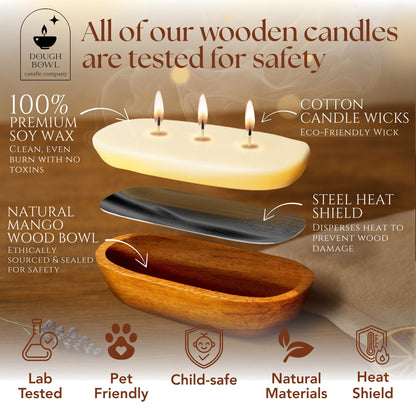 Dough Bowl Candle Co. Coffee Candle - 10x6 Large Aromatherapy Gifts for Men, and Women 100% Soy Candles, Coffee Vanilla Scented Gifts for Him and Her, 3 Wick 40H Decorative Odor Eliminating Decor