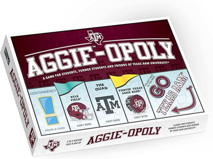 Late for The Sky: Aggie-Opoly - Texas A&ampM University Themed Family Board Game Opoly-Style Traditional Play Or 1 Hr Version Ages 8+ 2-5 Players