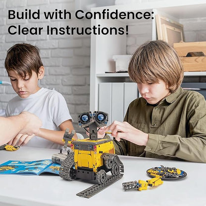 STEM Robot Building Kit Gift for Boys Ages 8-12 with Remote Control Technic Coding Robotic Toy for Kids’ Birthday Buildable 5-in-1 Models with 488 Pieces