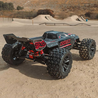 ARRMA 1:8 Kraton 6S EXB Ready to Run Clipless Body Basher Monster Truck RC Remote Controlled Powerful and Stable with Brushless Motor Battery and Charger Not Included Black ARA8708V6T1