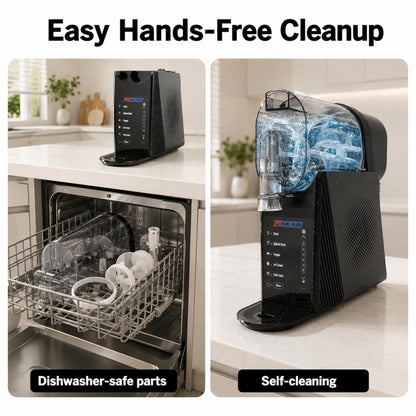85oz Slushy Maker Machine for Home, Slushie Machines No Ice Needed Countertop with 5 Presets, Auto-Clean, Frozen Margaritas, Cocktails, Frappés, Smoothies, Milkshakes Summer Parties Gifts