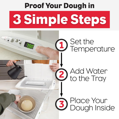 Brod & Taylor Folding Proofer & Slow Cooker (Proofer w/Accessory Shelf), White