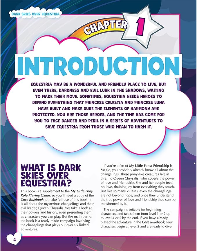 Renegade Game Studios My Little Pony RPG Adventure: Dark Skies Over Equestria Campaign Book