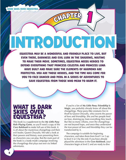 Renegade Game Studios My Little Pony RPG Adventure: Dark Skies Over Equestria Campaign Book