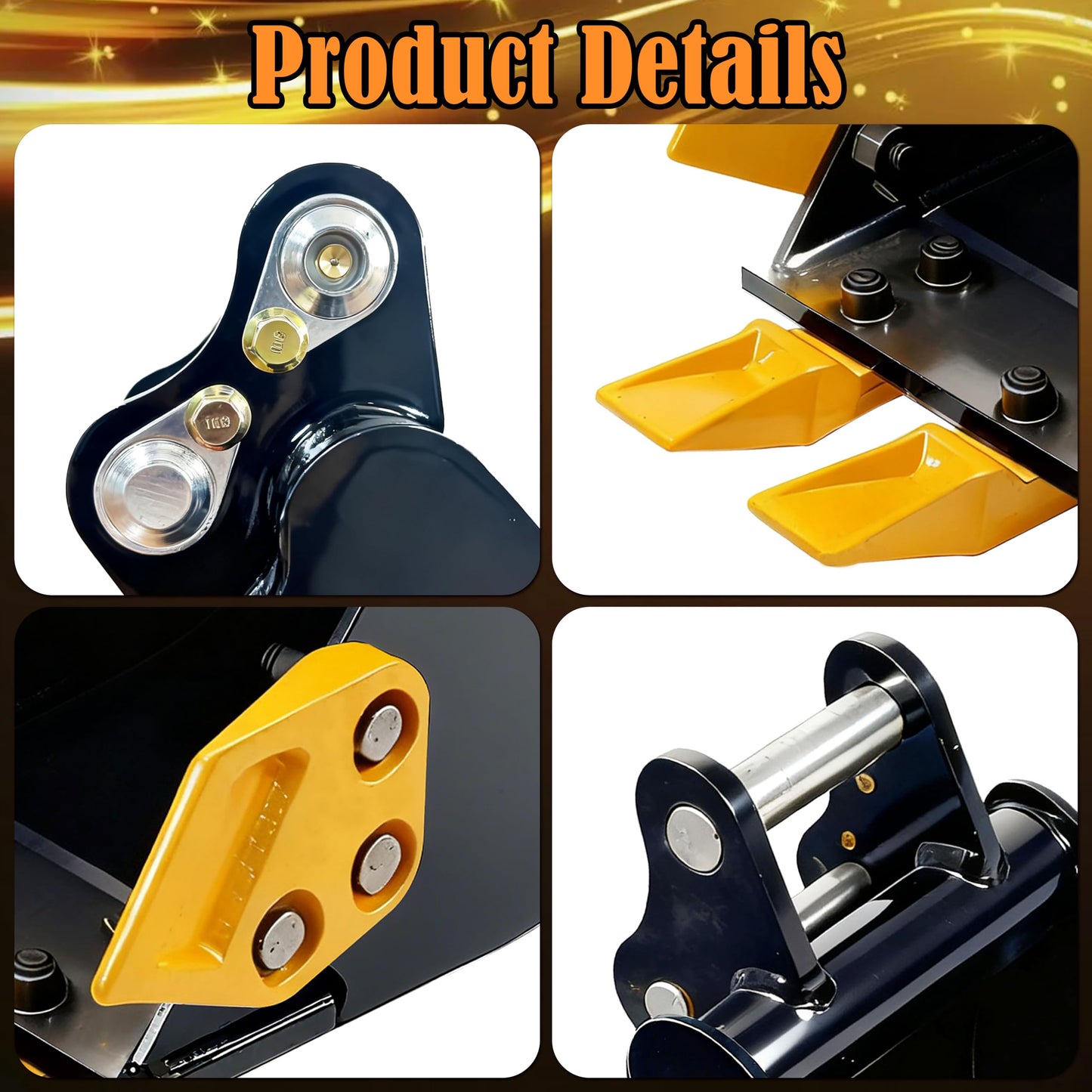 Mini Excavator Bucket 300mm with 0.98in Hole & 3.54in Span, 11.81in Trench Digger with Metal Teeth for 0.8-1.8 Ton Excavators, Digging Bucket with Manganese Steel Attachment (300mm/11.81inch)