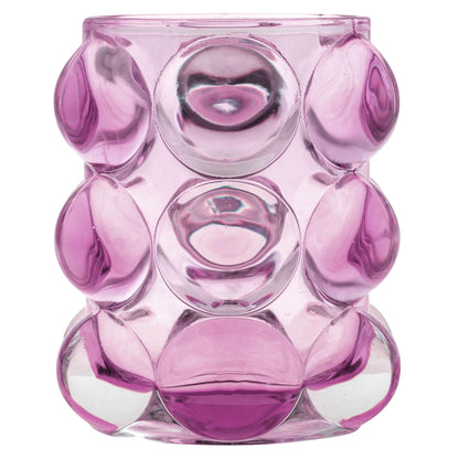 Karma, Lucia Hobnail Votive, Tea Lights Candle Holder, Glass Votive Candle Holders for Table Decorations, Baby Shower, Birthday Party, Weddings and Home Decor, Amethyst