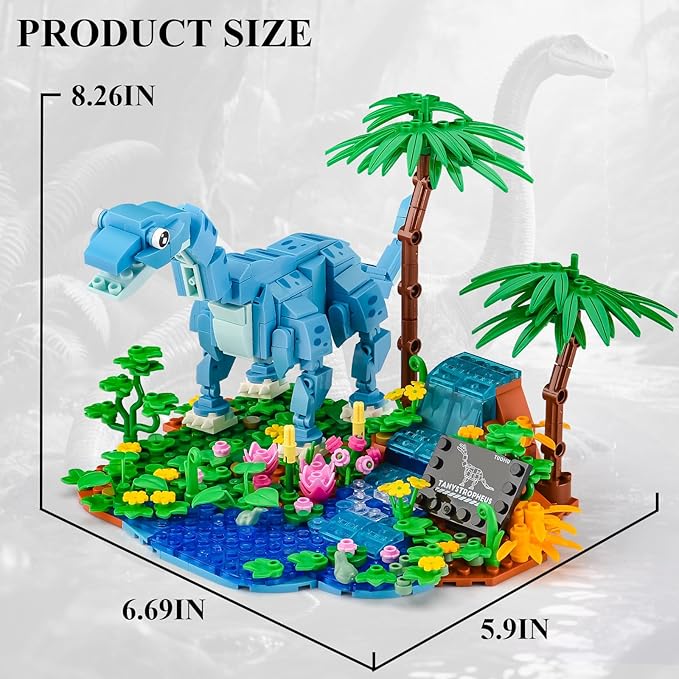 BNG Dinosaur World Building SetJurassic Animal Building Collection Toys Gifts for Adults(541PCS)