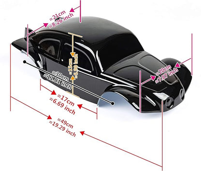 SummitLink Custom Body Compatible for 1/10 1/8 Scale RC Car or Truck (Truck not Included) (Graffiti Blue)