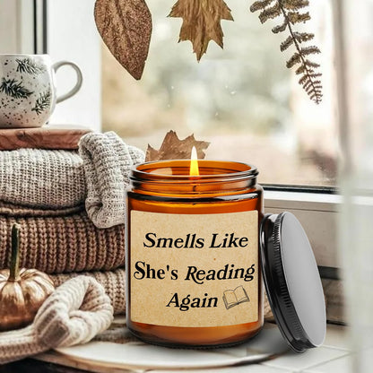 Funny Gifts for Book Lovers, Birthday Gifts Book Candle, Bookish Gift for Readers, Literary Gift, Perfect Present for Reading Lovers Women, Reader, Bookworm Friends