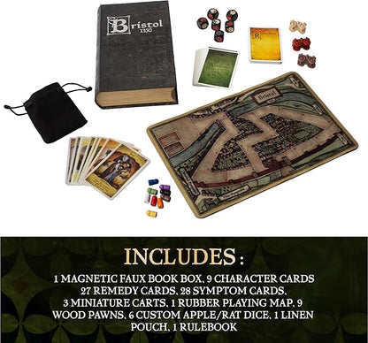 Bristol 1350 Board Game of Strategy Deceit and Luck for 1-9 Players