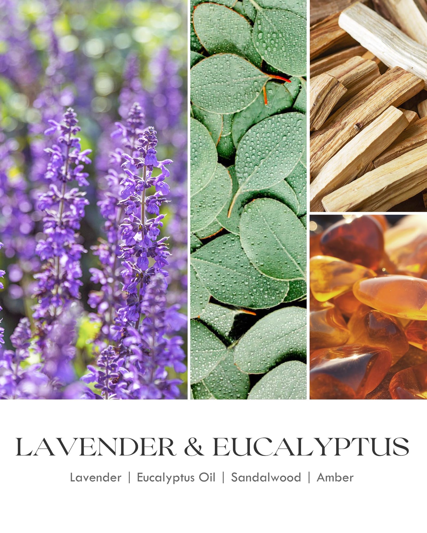 AOOVOO Lavender Scented Candles for Women - Aromatherapy Candle with Crystals Inside, 7oz Soy Candles for Home Scented, Birthday Gifts Mothers Day Candle for Women Mom