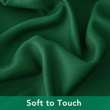 Biscaynebay Textured Fabric Christmas Square Table Cloth 60x60 Inch, Hunter Green Water Resistant Spill Proof Tablecloths for Dining, Kitchen, Wedding and Parties etc. Machine Washable