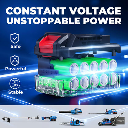 Dong Cheng Brushless Cordless Leaf Blower, 40V Battery Powered Blower with 2 * 4.0Ah Batteries & Charger, 650 CFM High-Efficiency Blower for Sidewalks, Driveways, Town Care, Blowing Leaves and Snow