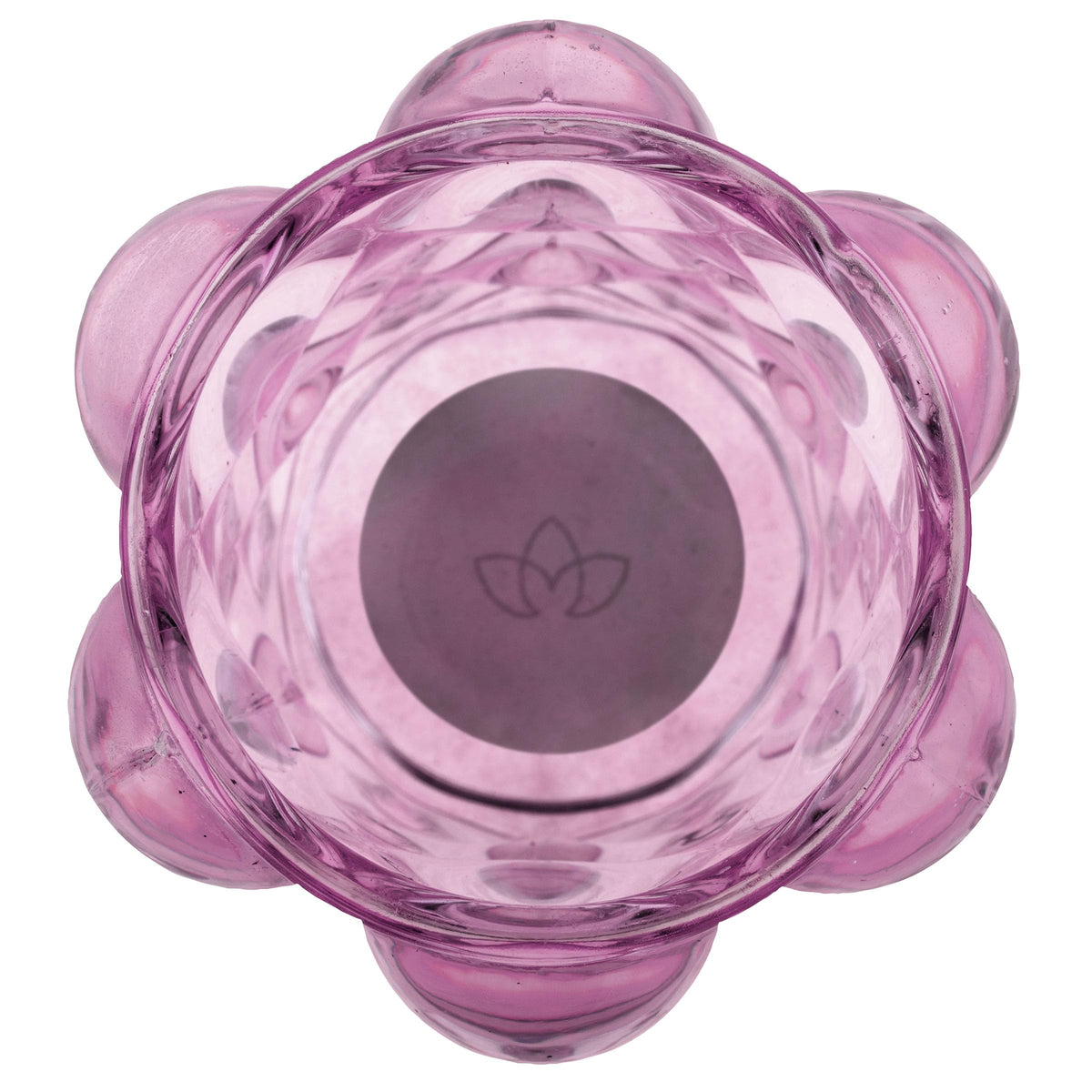 Karma, Lucia Hobnail Votive, Tea Lights Candle Holder, Glass Votive Candle Holders for Table Decorations, Baby Shower, Birthday Party, Weddings and Home Decor, Amethyst (Pack of 3)