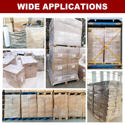Electric Stretch Film Wrapping Machine,Stretch Film Dispenser Wrap Bench,Heavy Duty Film Wrapper Table Pallet Box Shrink for 12-28in Films,110V 60W