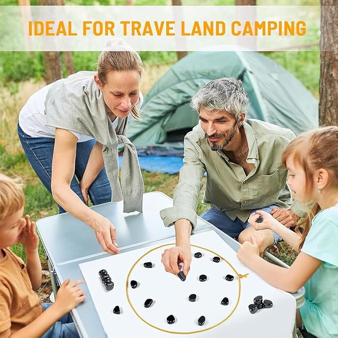 Magnet Game with 32 Stones Magnetic Chess Game with String for Family &amp Party &amp Travel &amp Camping Puzzle Strategy Games