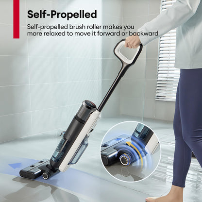 Ultenic Wet Dry Vacuum Cleaner, Cordless Vacuum Mop Combo with Self-Cleaning, 50min Runtime, Smart Mess Detection, Edge Cleaning, LED Display, 3-in-1 Floor Cleaner Machine for Hard Floor, AC1 Elite