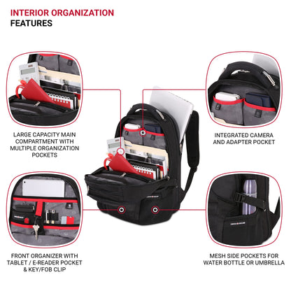 SwissGear 2769 Scansmart Backpack, Black, 17.5-Inch