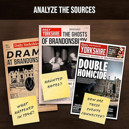 PROFILER - The Ghosts Of Brandonsbury : Discover the secrets of a doomed hotel – Murder Mystery Games for Adults – Individuals Date Night Family Night