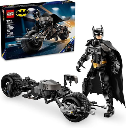 LEGO DC Batman Construction Figure &amp The Bat-Pod Bike Building Toys - Batman Action Figure from The Dark Knight for Boys &amp Girls Ages 12+ - Superhero Gift Ideas for Kids - 76273