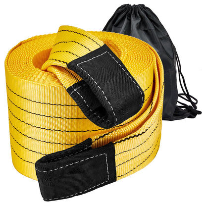 Heavy Duty Recovery Tow Strap 20ft x 7.1 Inch - 90,000lbs Break Strength (50 US Tons),Tow Rope for Trucks, Jeeps, SUV, Tractor, Van, Bus, RV & Off-Road Vehicle Recovery