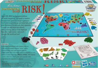 Risk 1959 The Classic Reproduction of Risk with Original Artwork and Components by Winning Moves Games USA The World Domination and Strategy Battle Game for 2 to 6 Players Ages 8+