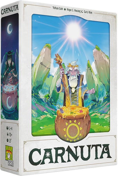 Asmodee Carnuta Board Game - Collect Ingredients &amp Score Points in a Potion Brewing Strategy Game with Acrylic Runes Family Fun for Kids &amp Adults Ages 10+ 2-4 Players 30 Minute Playtime