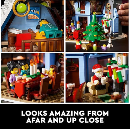 LEGO Icons Santa’s Visit 10293 Christmas House Model Building Set for Adults and Families Festive Home Décor with Xmas Tree Gift Idea