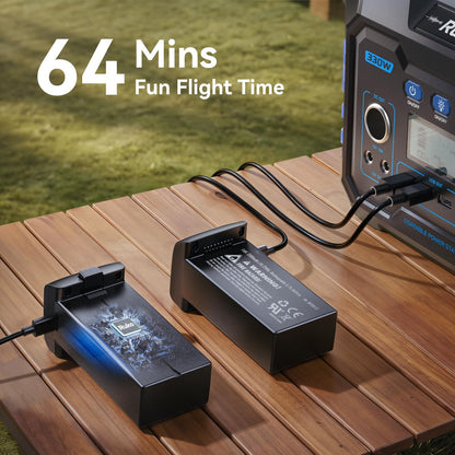 Ruko U11MINI 4K (RC3), Professional 8K Drone with 5.5" Touchcreen, Drones with camera for Adults 4K Video, 3-Axis Gimbal, 20000ft FPV Transmission, Under 249g FAA Exempt, Beginner (64-Min Flight)